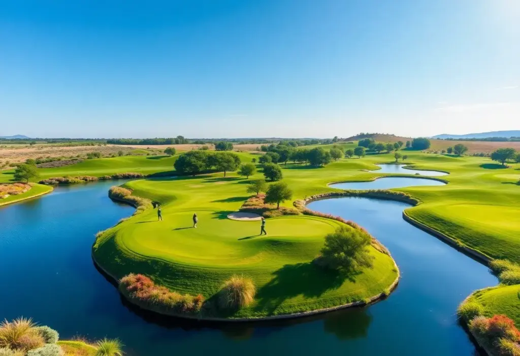 Conceptual design of new golf course in Midland County