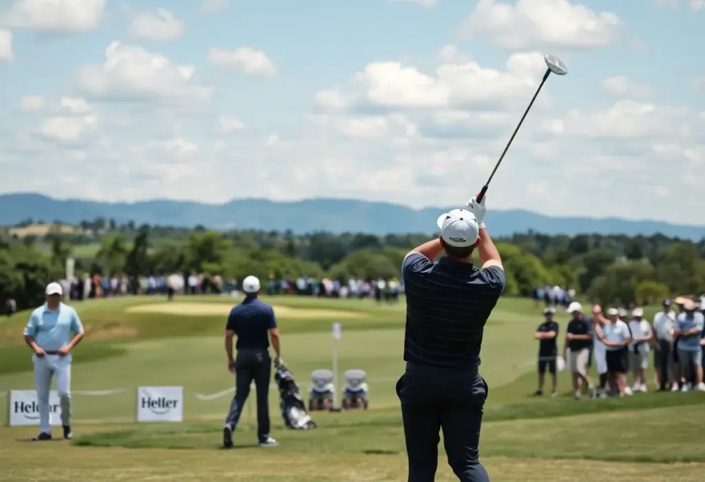 Golfers competing at the Nedbank Golf Challenge at Gary Player Country Club