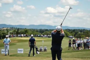 Golfers competing at the Nedbank Golf Challenge at Gary Player Country Club