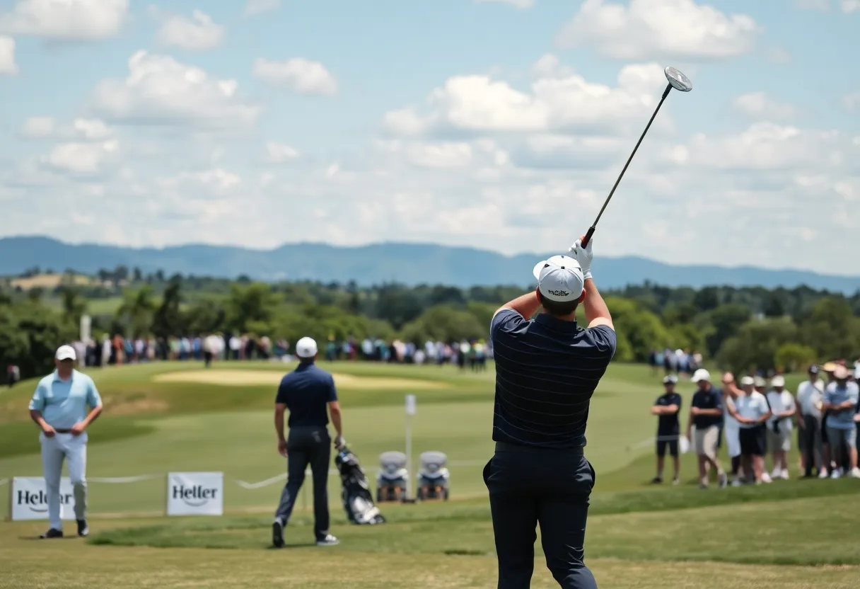 Golfers competing at the Nedbank Golf Challenge at Gary Player Country Club