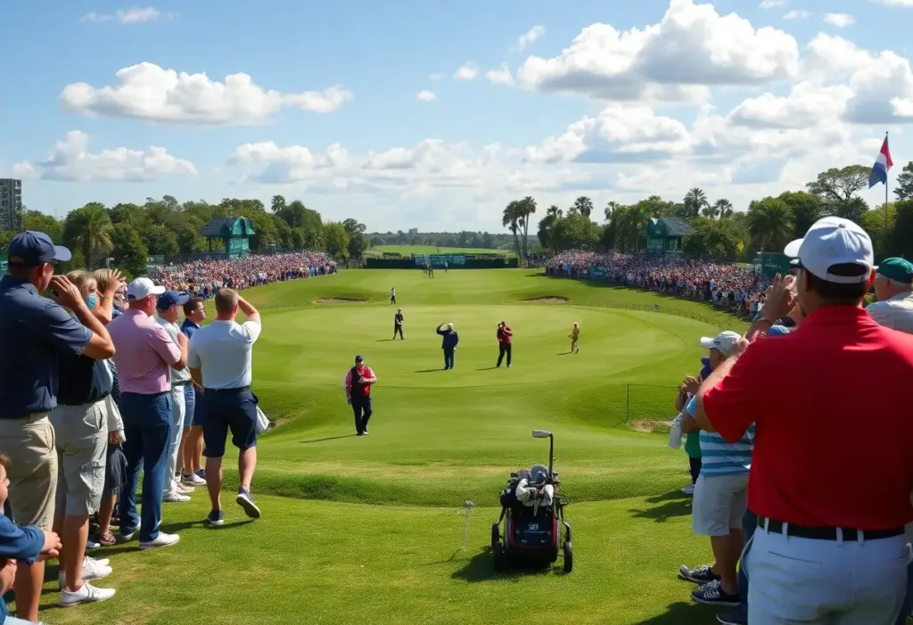 Golfers competing at the Nedbank Golf Challenge