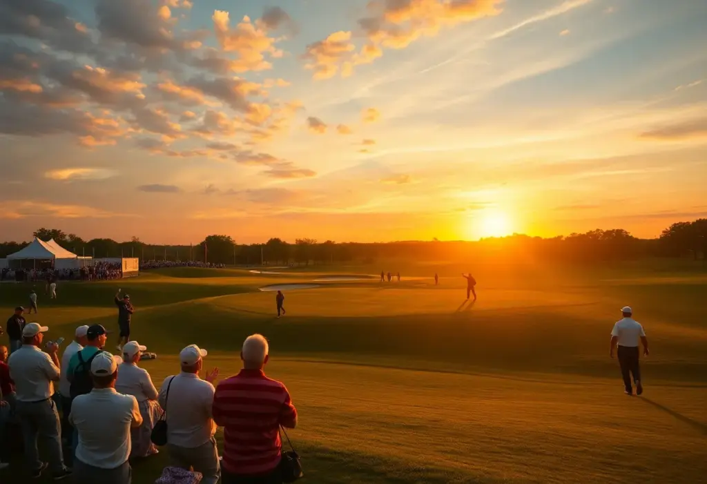 Golfers celebrating at the 2025 Nedbank Golf Challenge