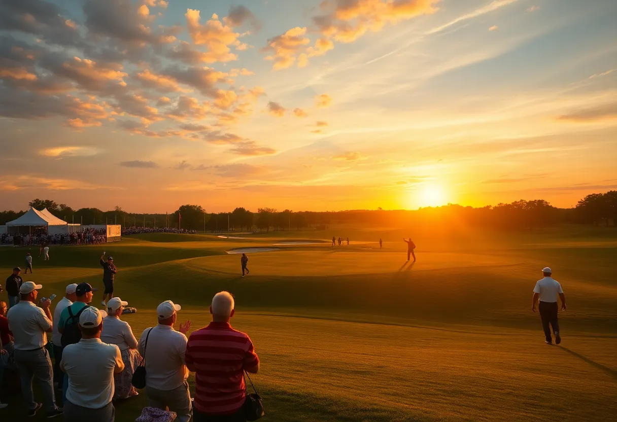 Golfers celebrating at the 2025 Nedbank Golf Challenge