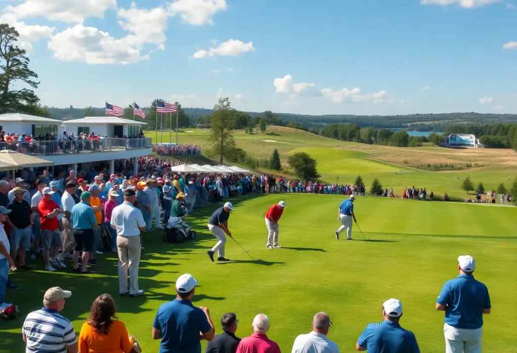 Players competing at the Nedbank Golf Challenge