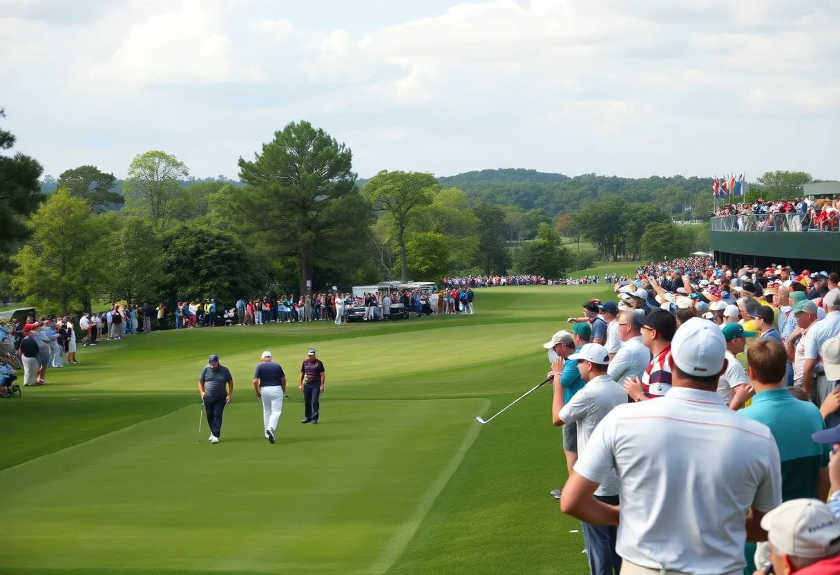 Players competing at the Nedbank Golf Challenge