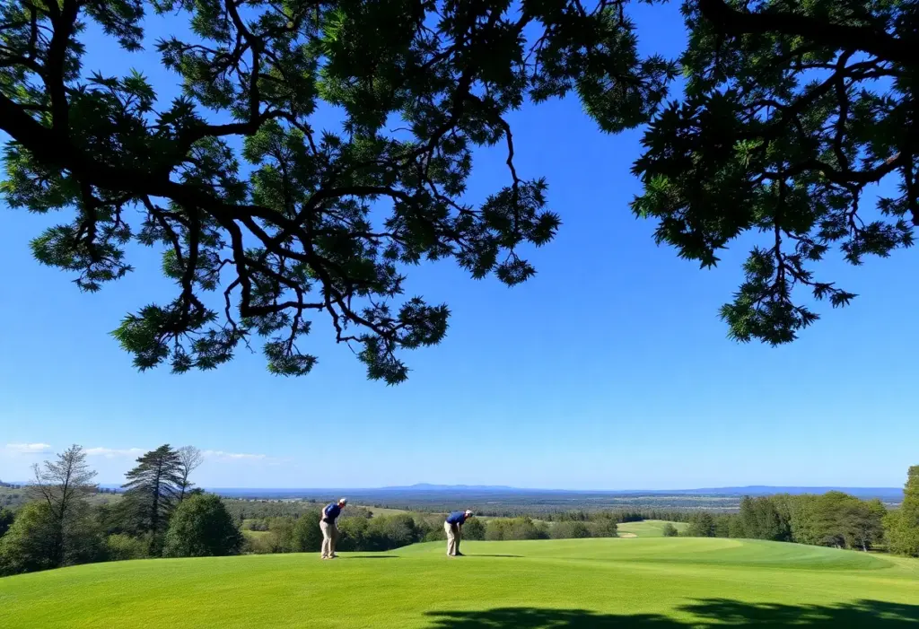 Golfers competing at the Nedbank Golf Challenge