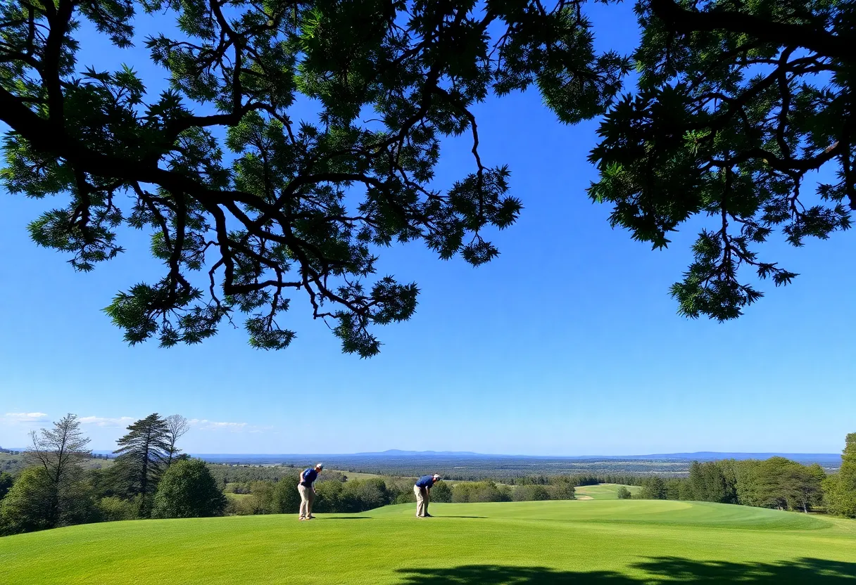 Golfers competing at the Nedbank Golf Challenge