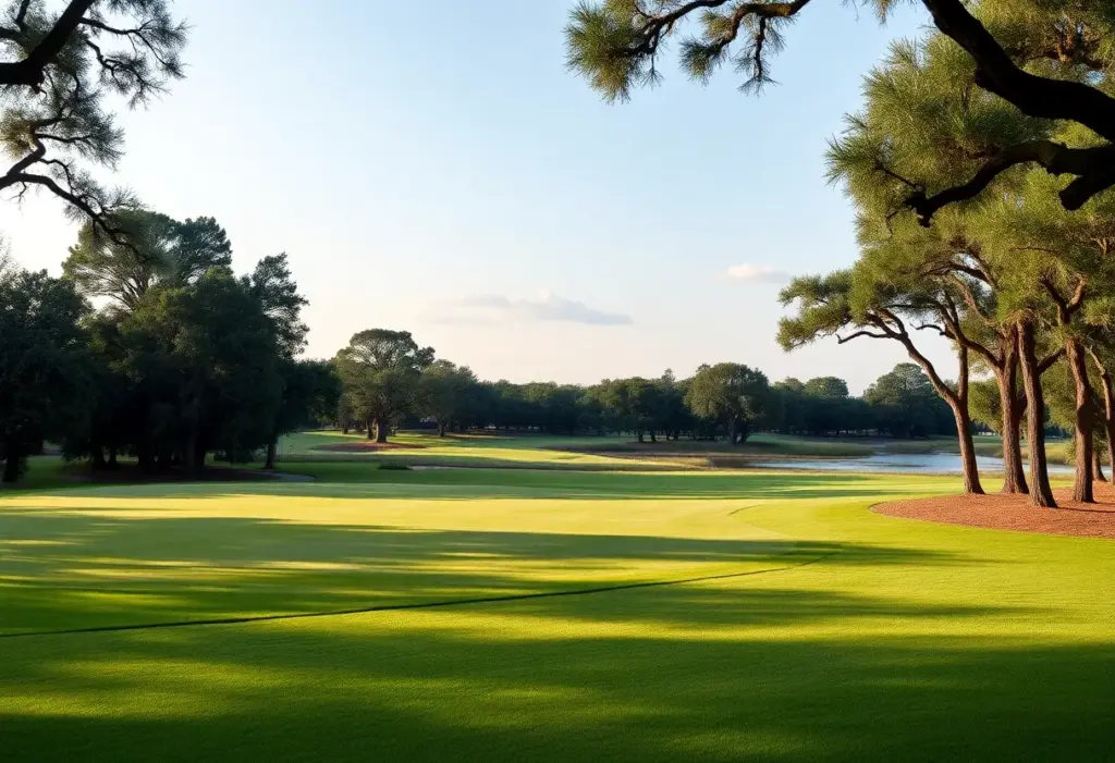 Revamped Oak Marsh Golf Course with lush greens and oak trees