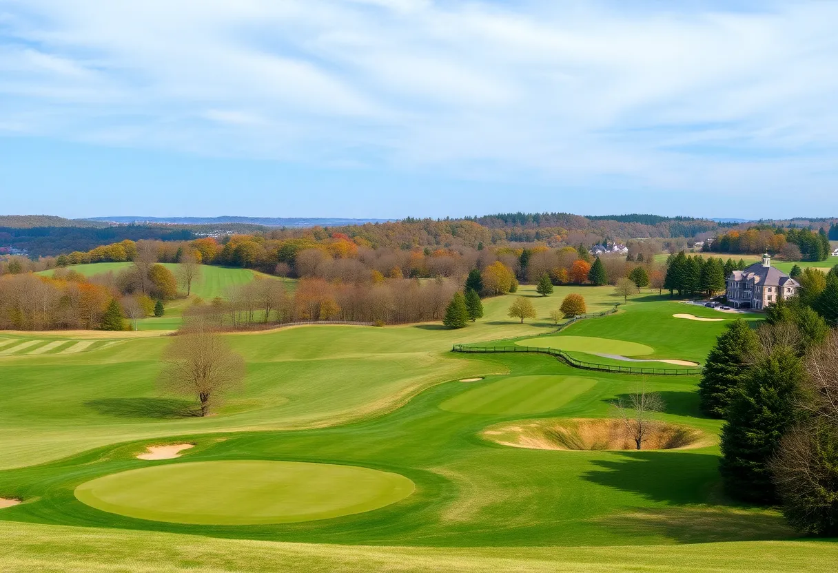 Challenging golf course at Oakmont Country Club