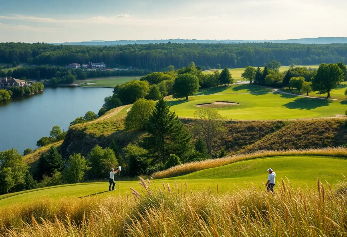 Oklahoma Sooners players competing at the Ka’anapali Classic golf tournament.