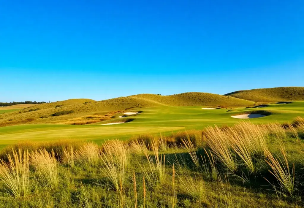A scenic layout of the Poppy Ridge Golf Course after its major redesign.