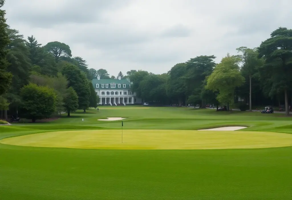 Celebration of a golf victory at a prestigious tournament