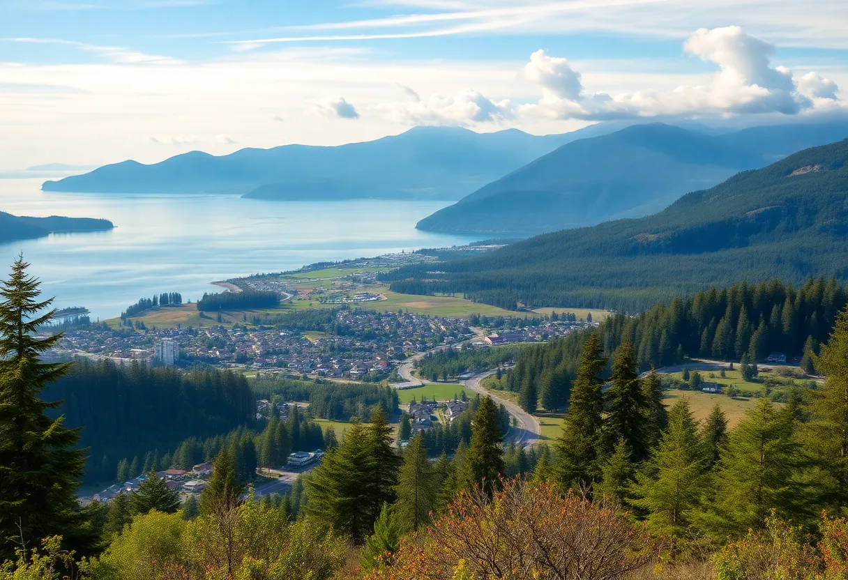 Scenic view of a tranquil landscape in Washington State ideal for retirees