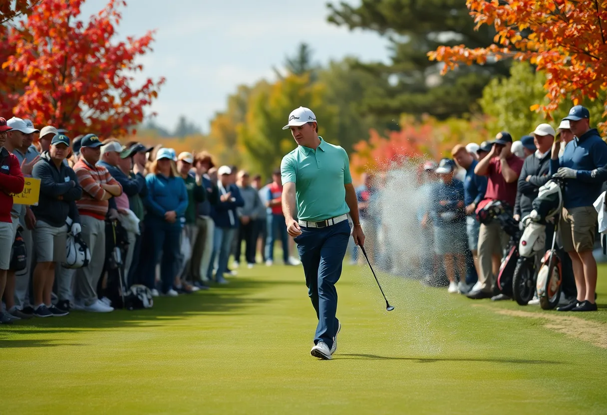 Rory McIlroy navigating a challenge at the Australian Open