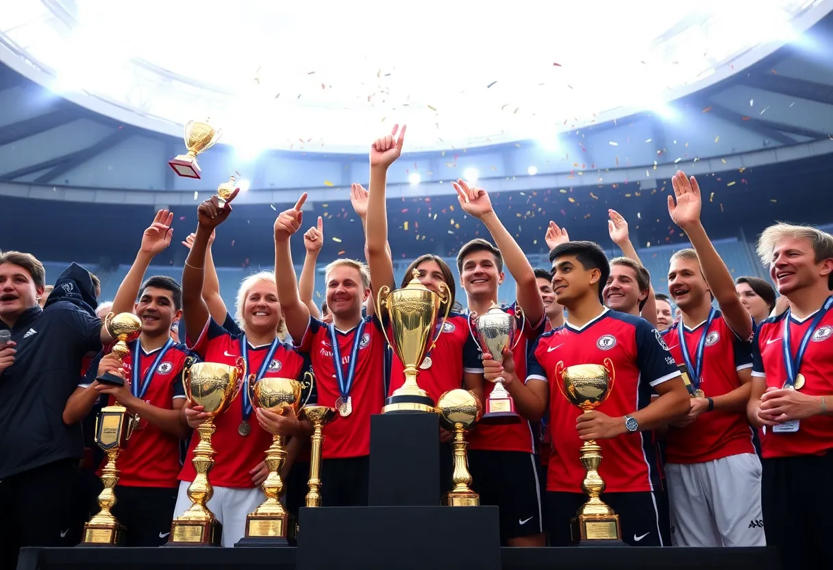 Rory McIlroy receiving the RTÉ Sportsperson of the Year award