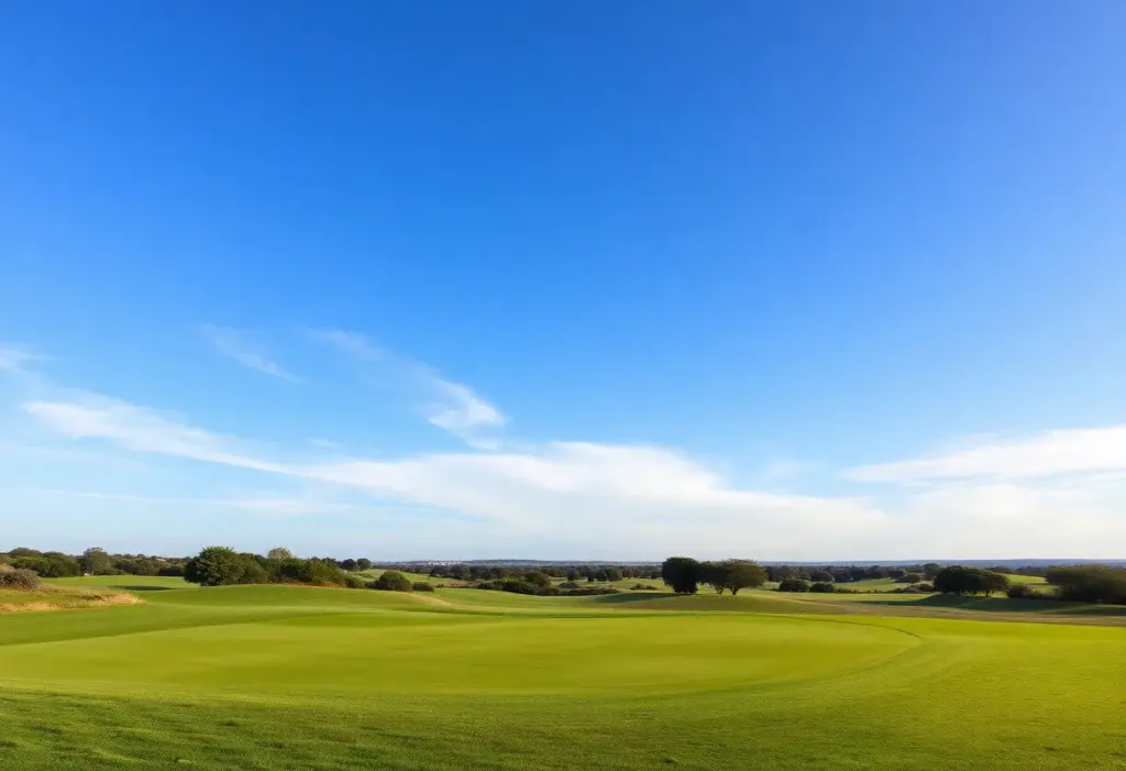 Royal Porthcawl Golf Course scenery during a women's golf tournament