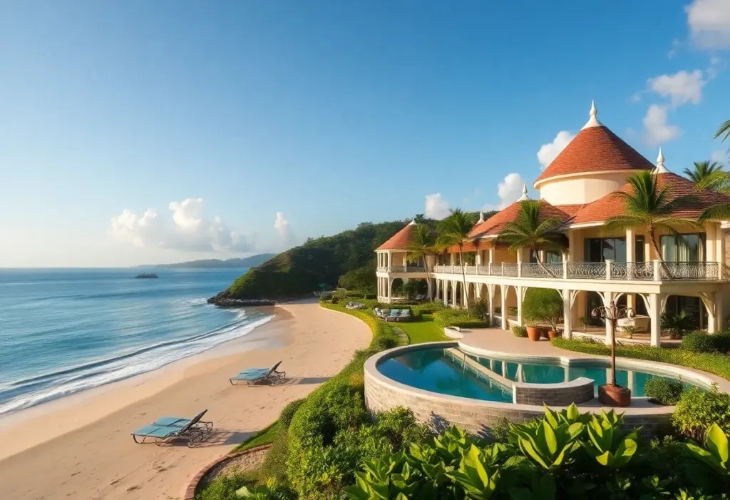 Luxurious ocean-facing suites at Sandals Royal Plantation