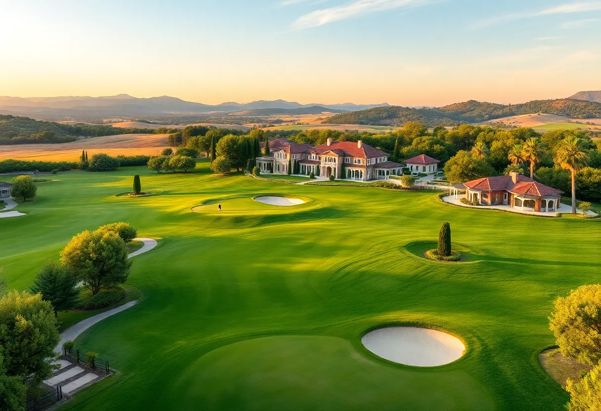 Terre Blanche Golf Resort with stunning views and golf courses