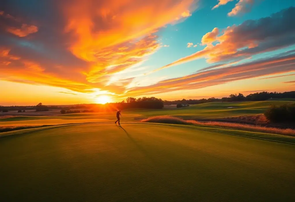 An iconic golf course representing Tiger Woods' legendary career