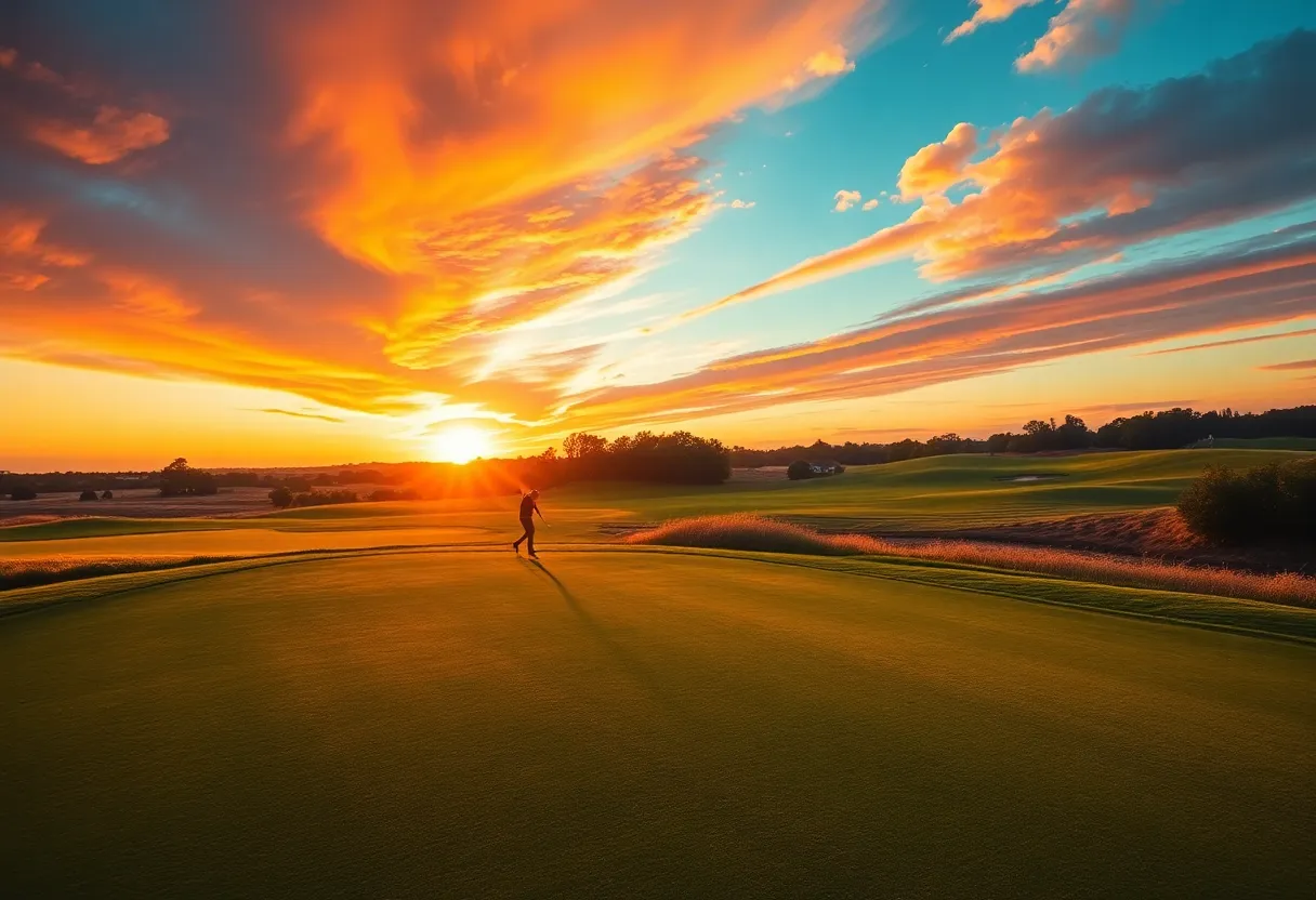 An iconic golf course representing Tiger Woods' legendary career