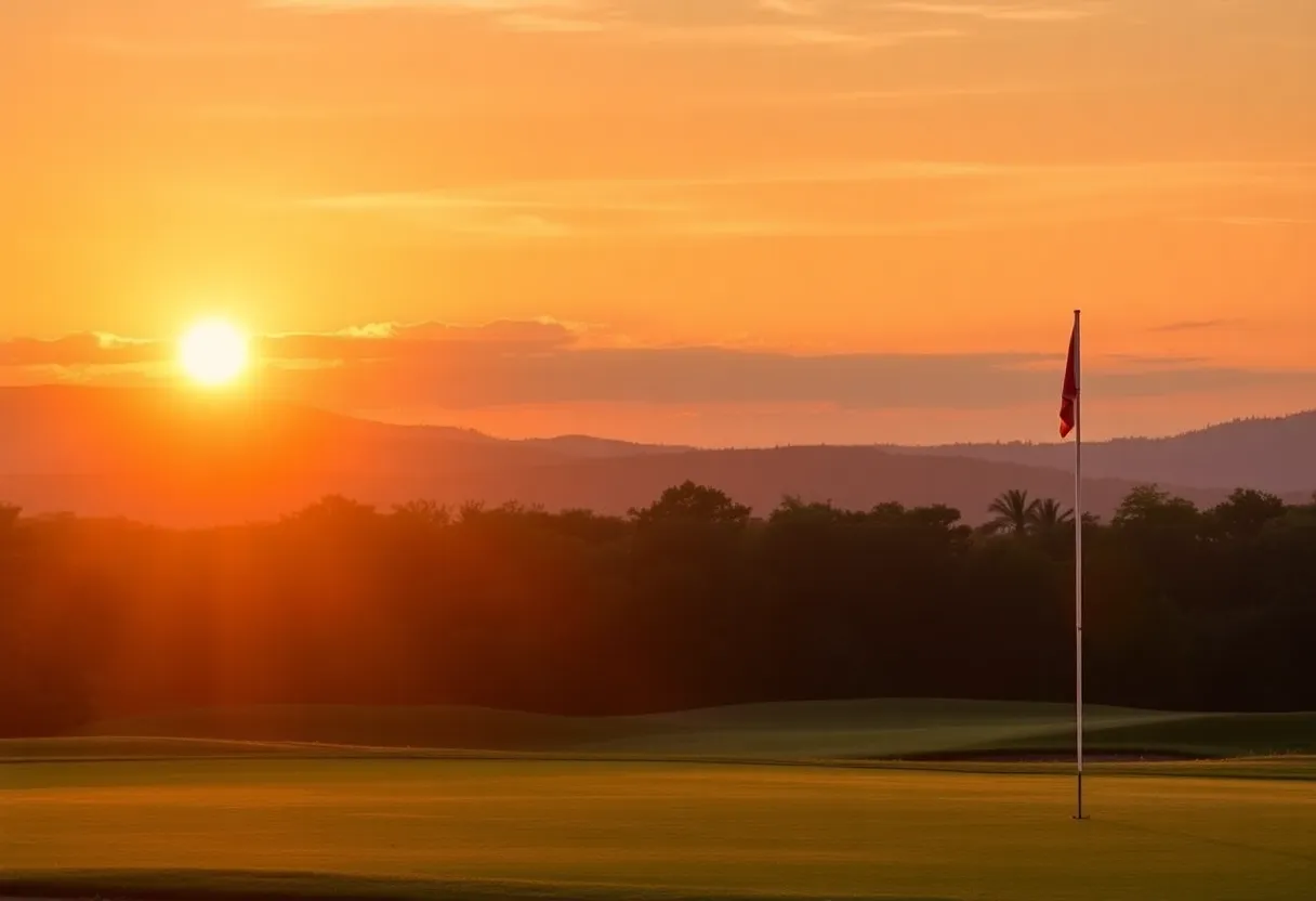 A golf course symbolizing recovery and perseverance