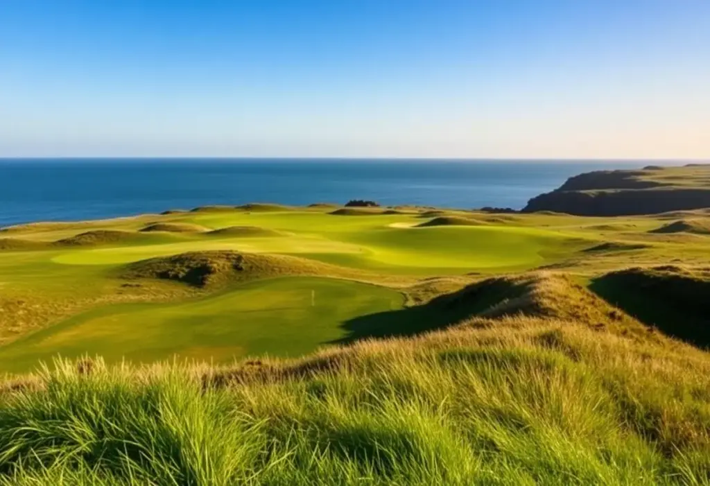 A breathtaking golf course at Trump Scotland with North Sea views