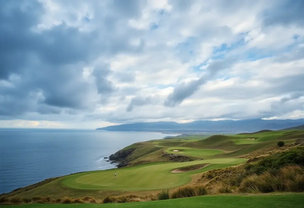 View of Turnberry Golf Course along the Ayrshire coast