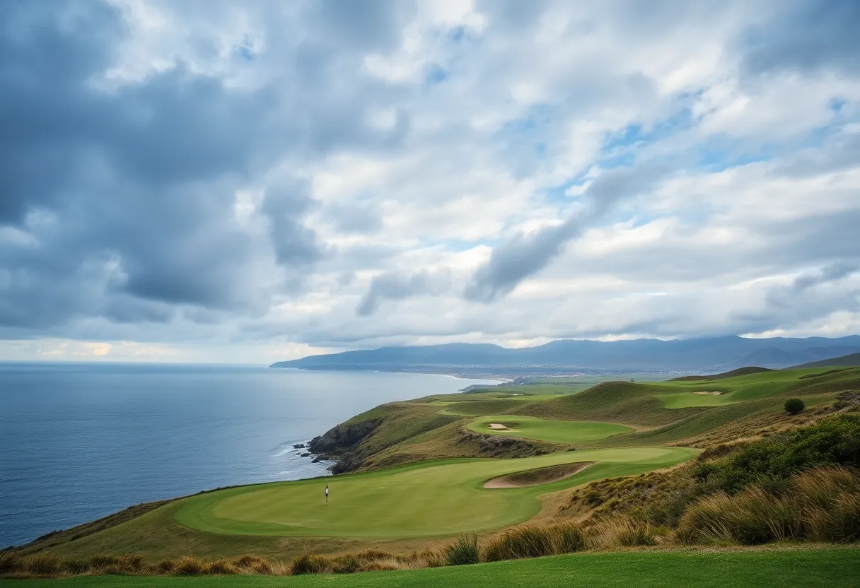 View of Turnberry Golf Course along the Ayrshire coast