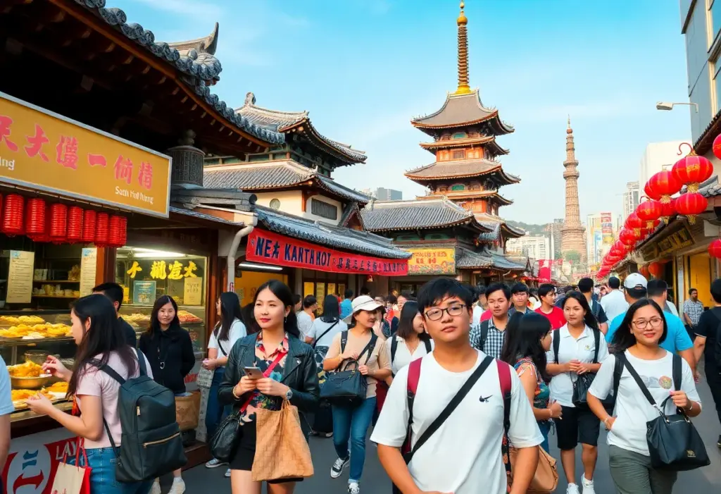 Vietnamese tourists enjoying South Korea's culture and attractions