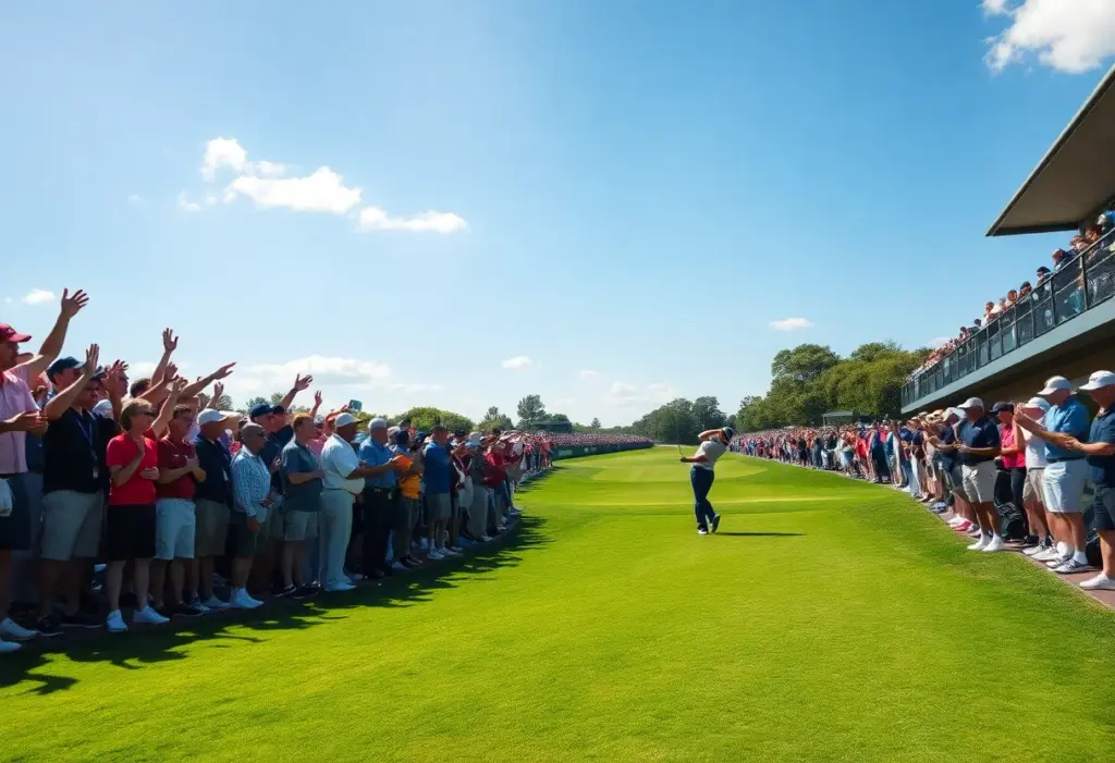 Viktor Hovland competing at the NGC 2025 tournament