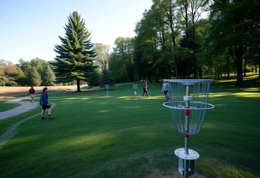 Players at Yockey Rowe Disc Golf Course