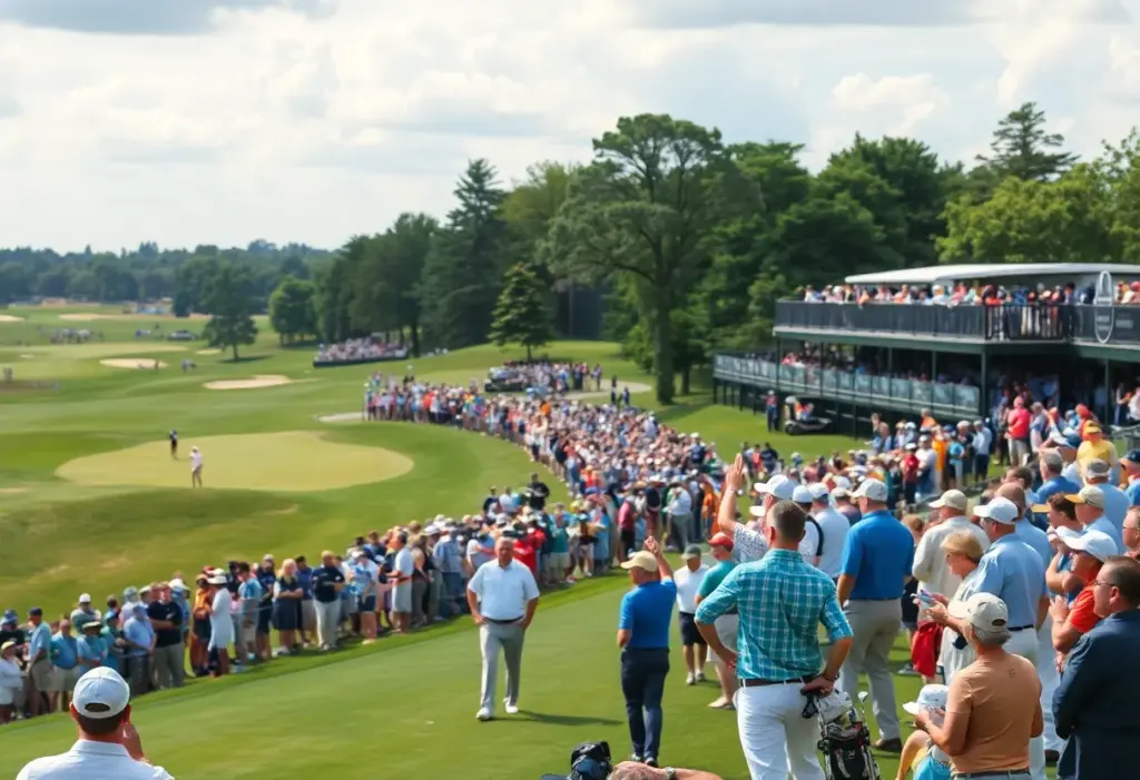 Golfers competing at the 105th New Zealand Open