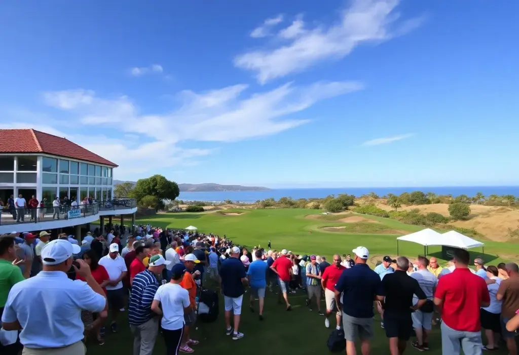 A view of the Chubb Classic tournament at Tiburón Golf Club