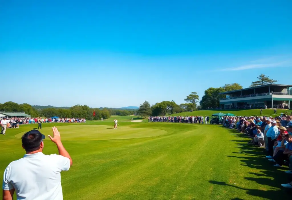 Golfers competing in a 2026 PGA Tour tournament