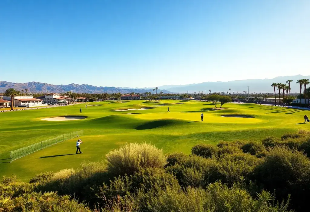 Golfers competing at The American Express 2026 in Coachella Valley
