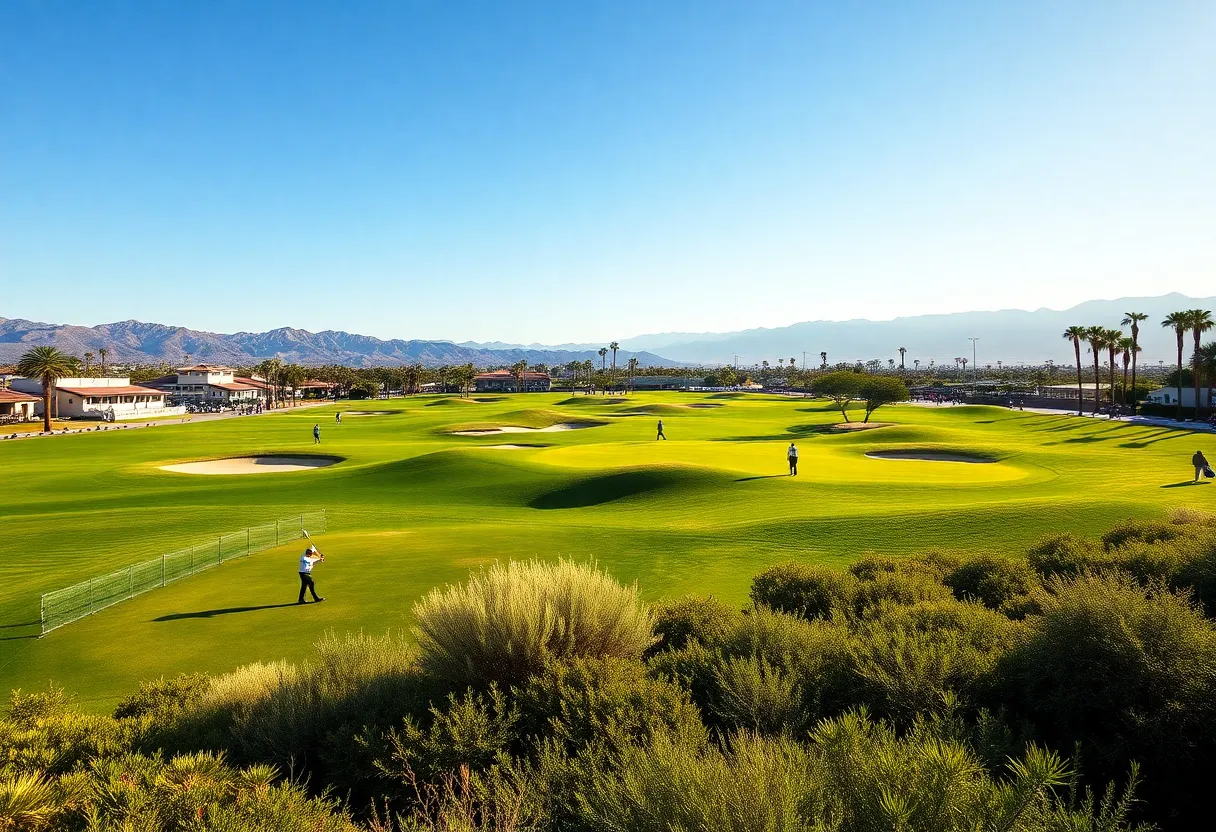 Golfers competing at The American Express 2026 in Coachella Valley