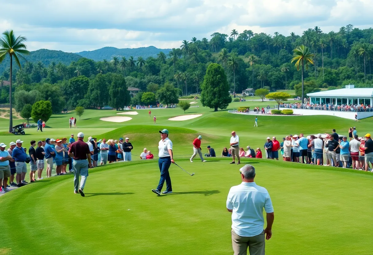 Players participating in the Bahrain Golf Championship