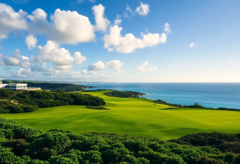 Beautiful view of a golf course in Bermuda.
