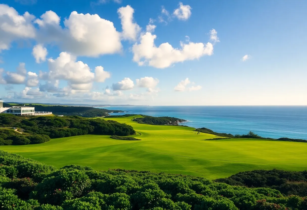 Beautiful view of a golf course in Bermuda.