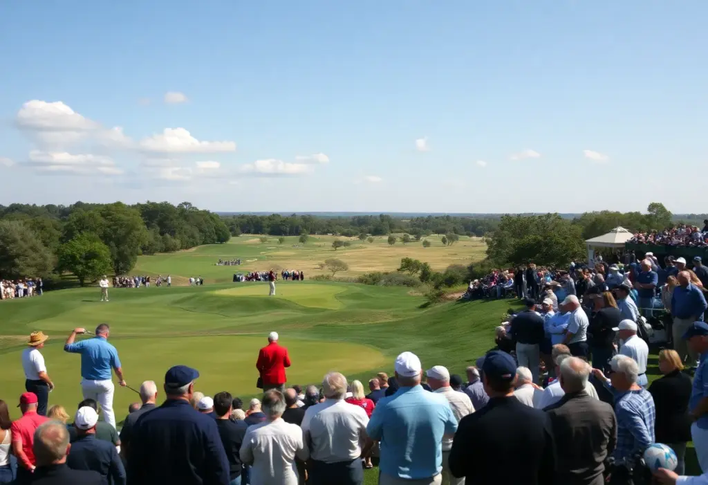 Golfers playing at the Chhattisgarh Open Golf Championship 2026