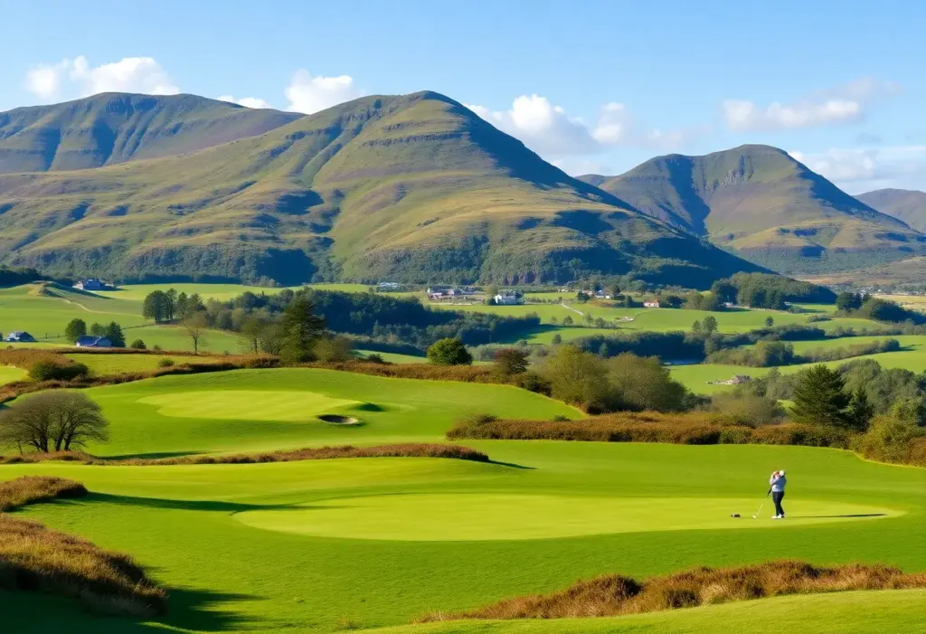 Beautiful golf courses in Cumbria with lush landscapes.