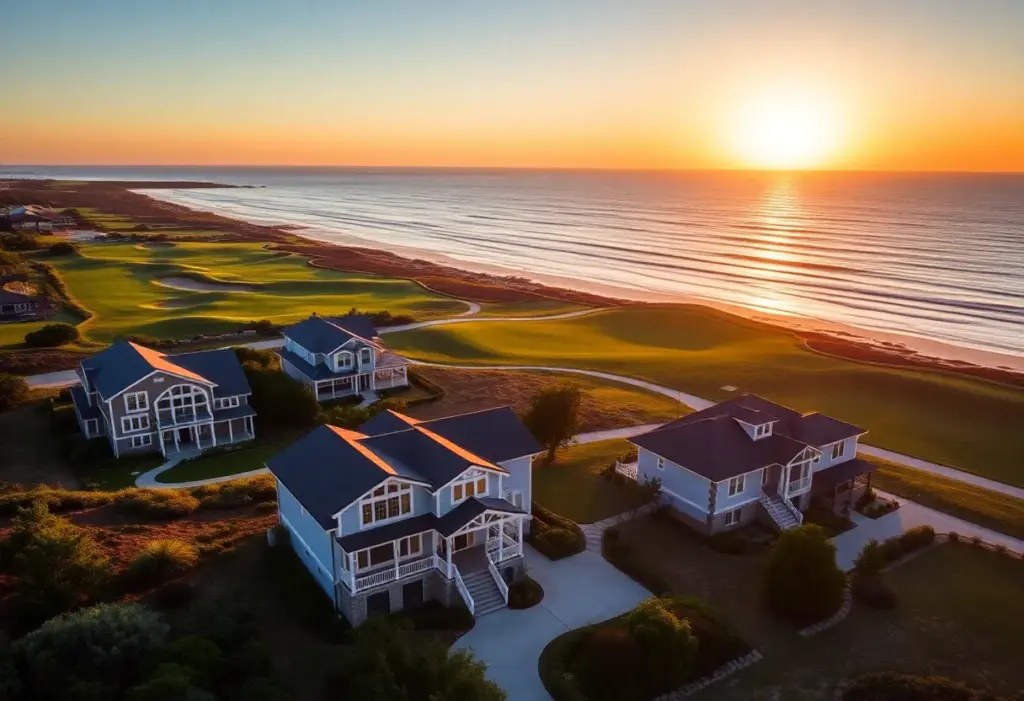 Coastal view of custom estate lots at Cabot Cape Breton with ocean views