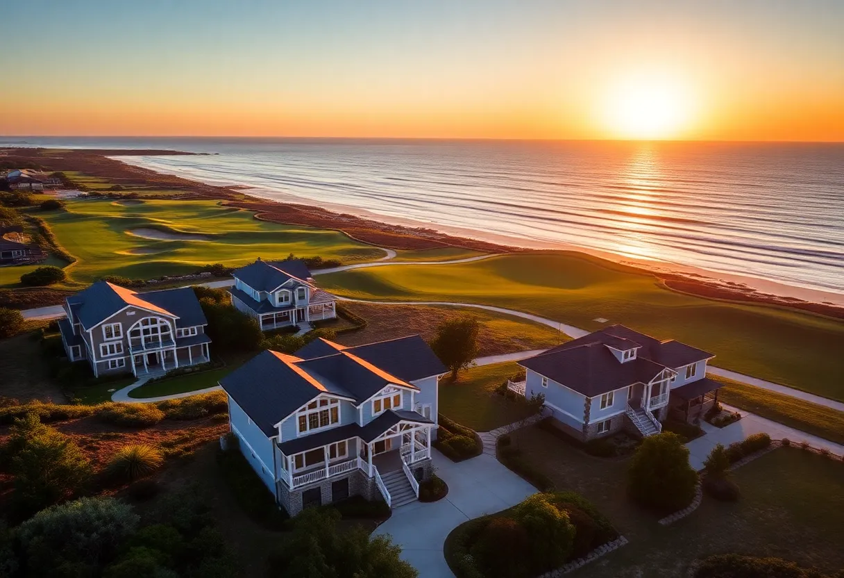 Coastal view of custom estate lots at Cabot Cape Breton with ocean views