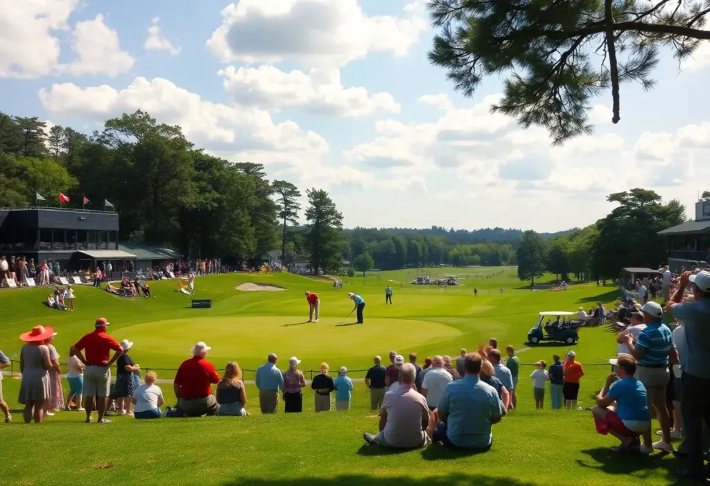 Golfers competing at the Dubai Desert Classic