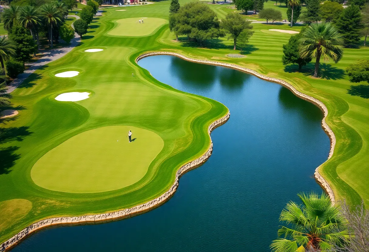 Scenic view of the Dubai Invitational golf course