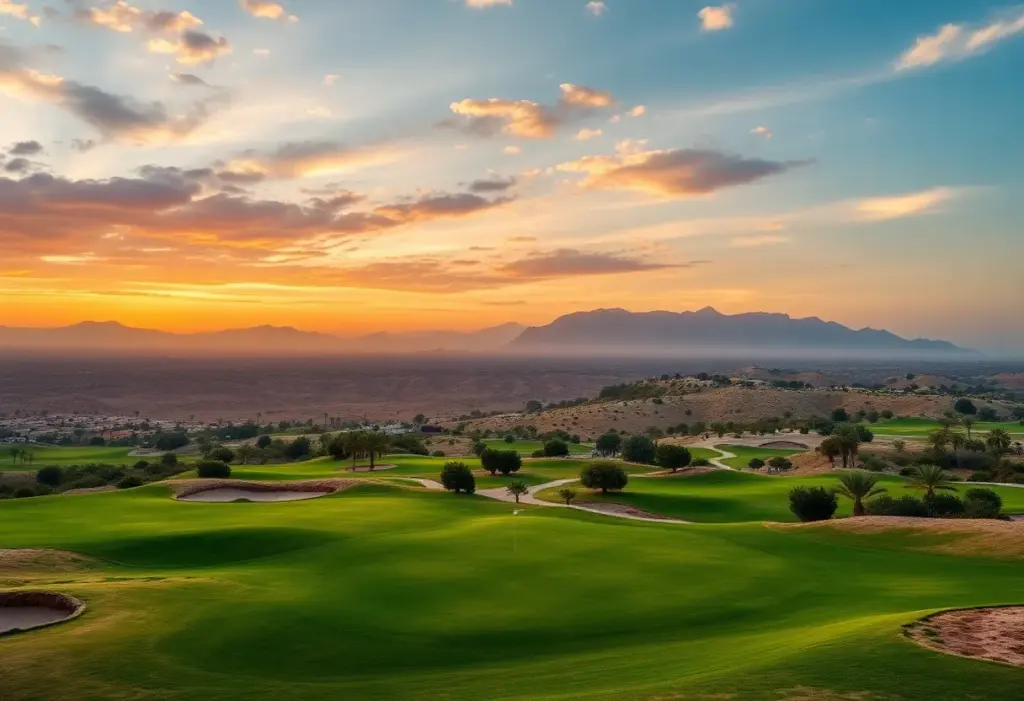 A vibrant scene of players competing at the Egypt Golf Series 2026.