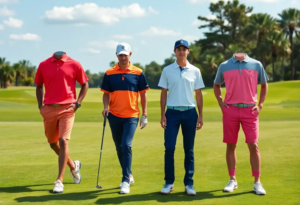 Tommy Fleetwood in Vuori golf apparel on the course