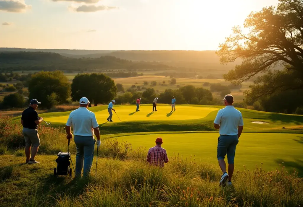 Golfers participating in the Folds of Honor Legacy Cup at Horseshoe Bay Resort