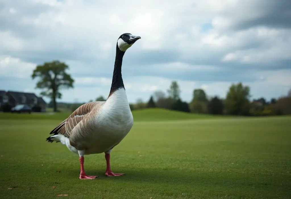 Canada Goose on a golf course