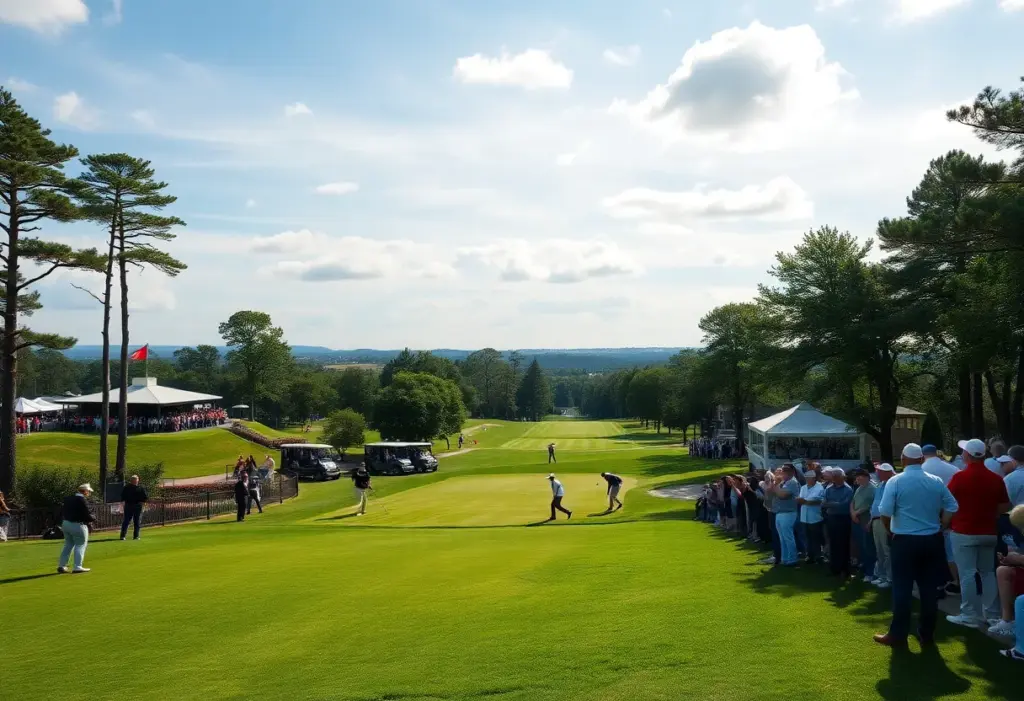 Golfers competing at the International Series Morocco